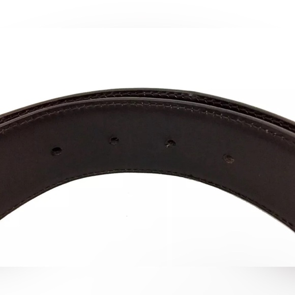 GUCCI SSIMA BROWN 80cm BELT - Picture 6 of 8